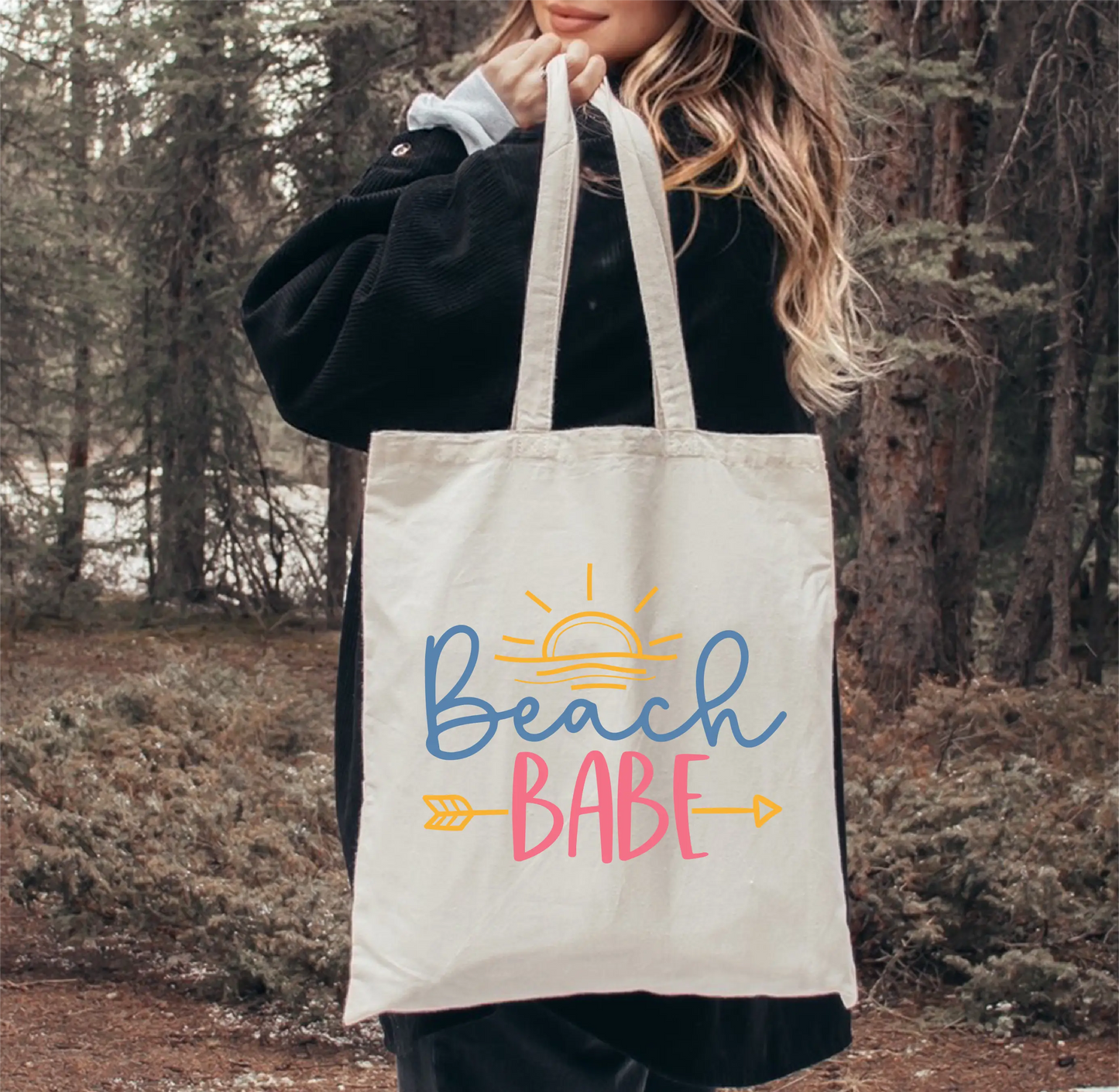 Beach Babe Canvas Tote Bag
