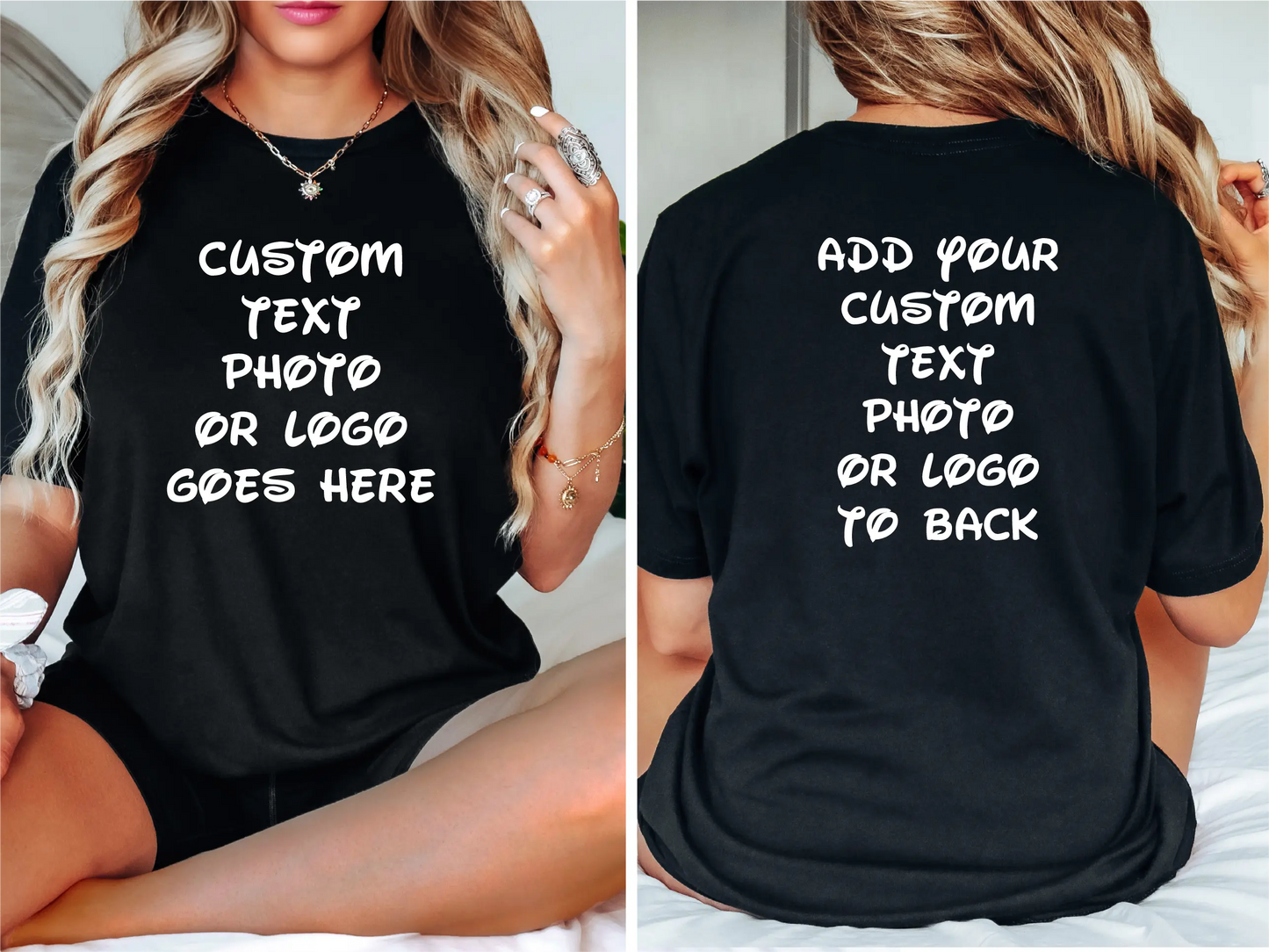Front and Back Custom T-Shirt
