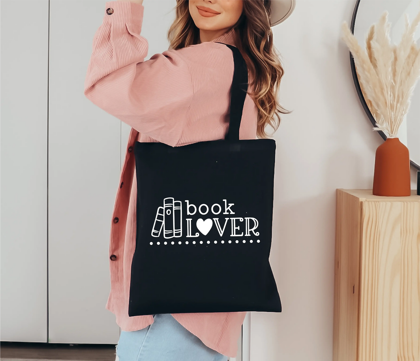 Book Lover Canvas Tote Bag
