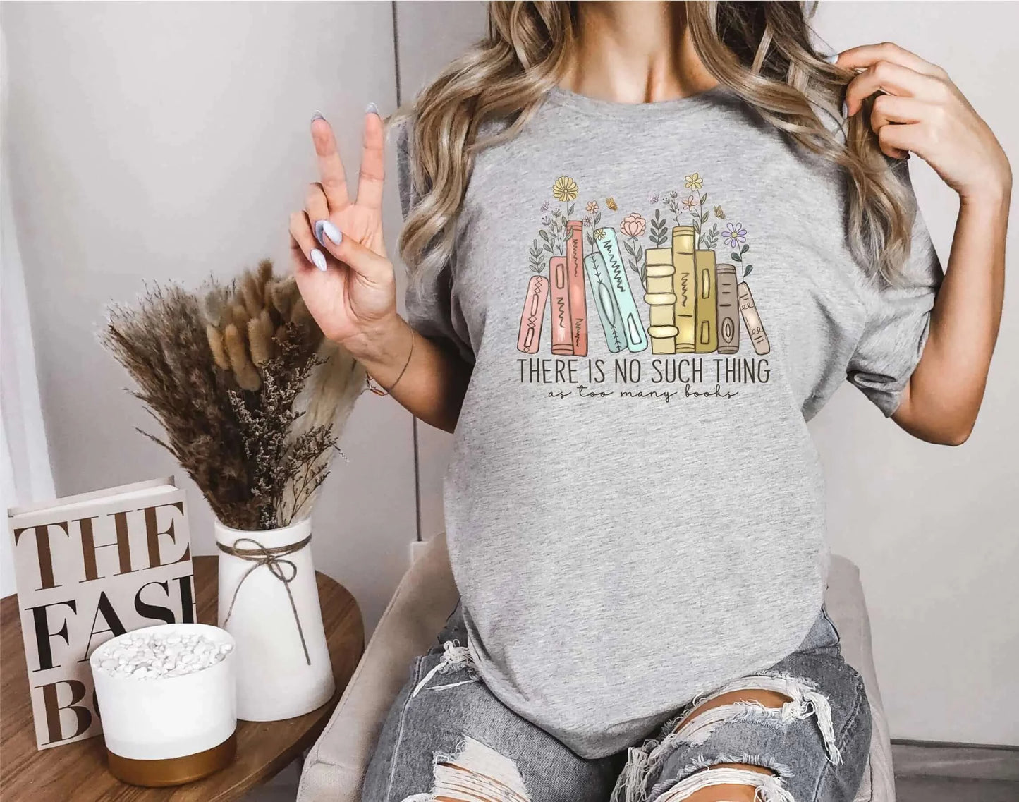Floral Books Unisex T-shirt
