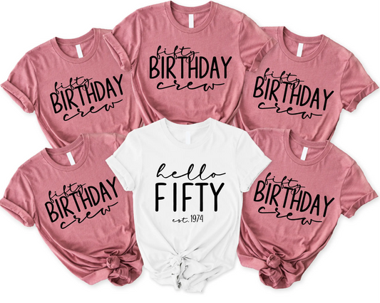 Hello Fifty Birthday T-Shirt