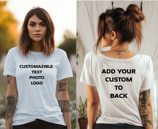 Front and Back Custom T-Shirt