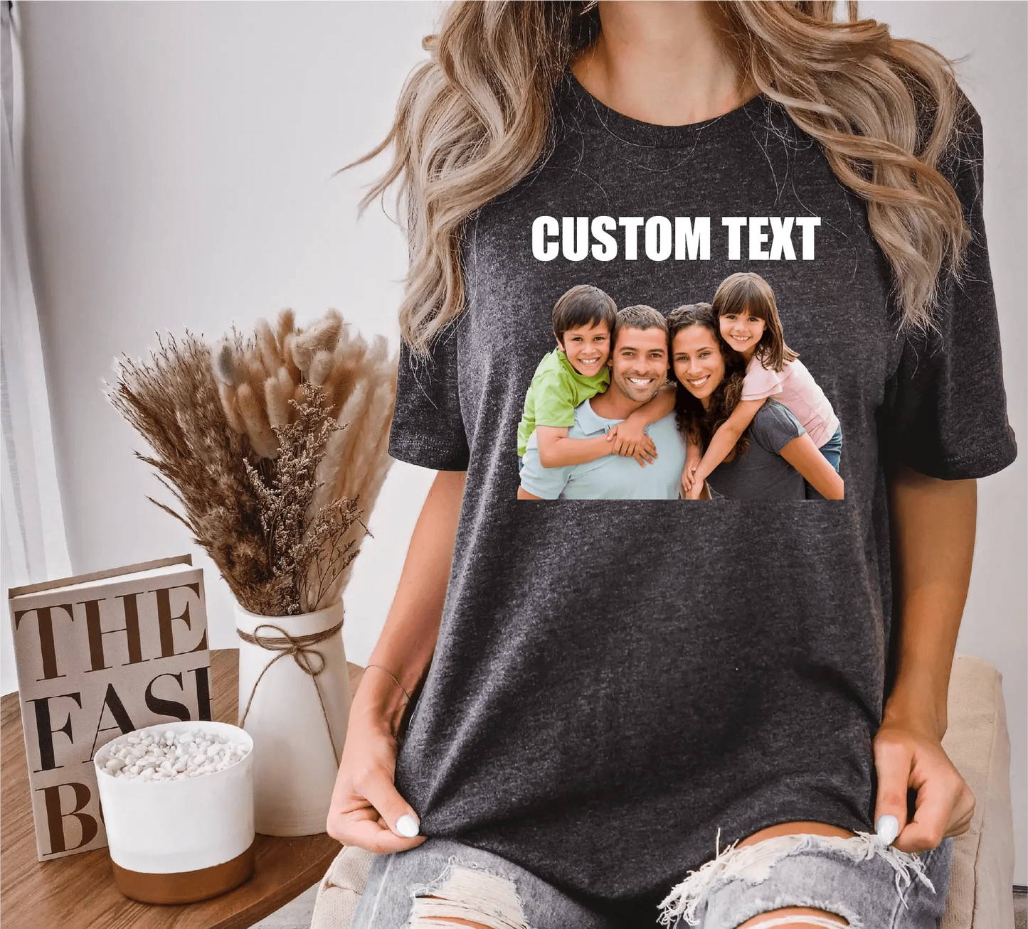 Custom Photo and Text T-Shirt