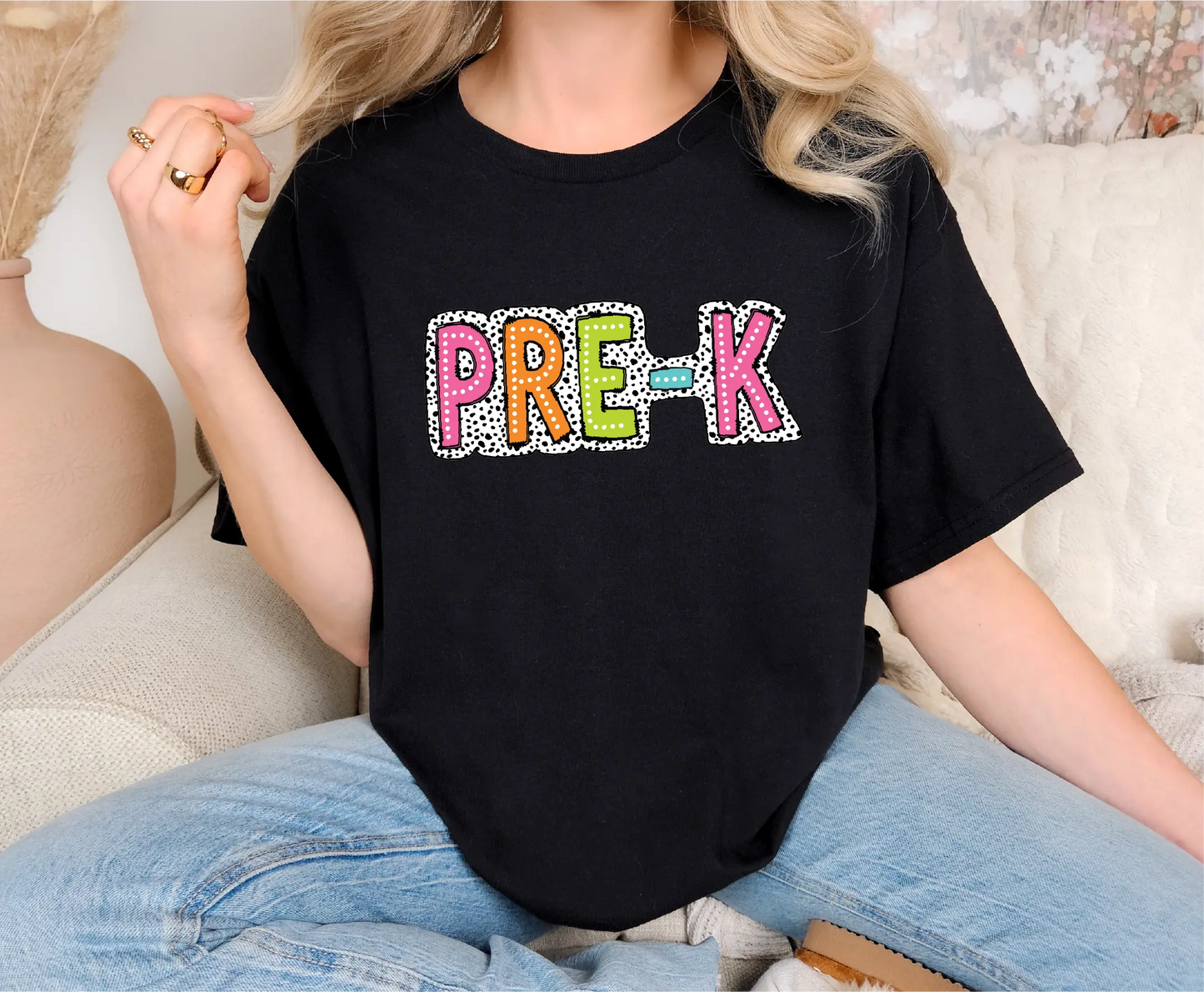 Pre-K Teacher Dalmatian Comfort Colors T-Shirt