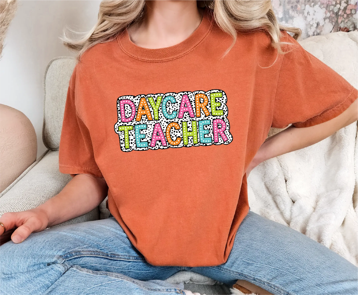 Daycare Teacher Dalmatian Comfort Colors T-Shirt