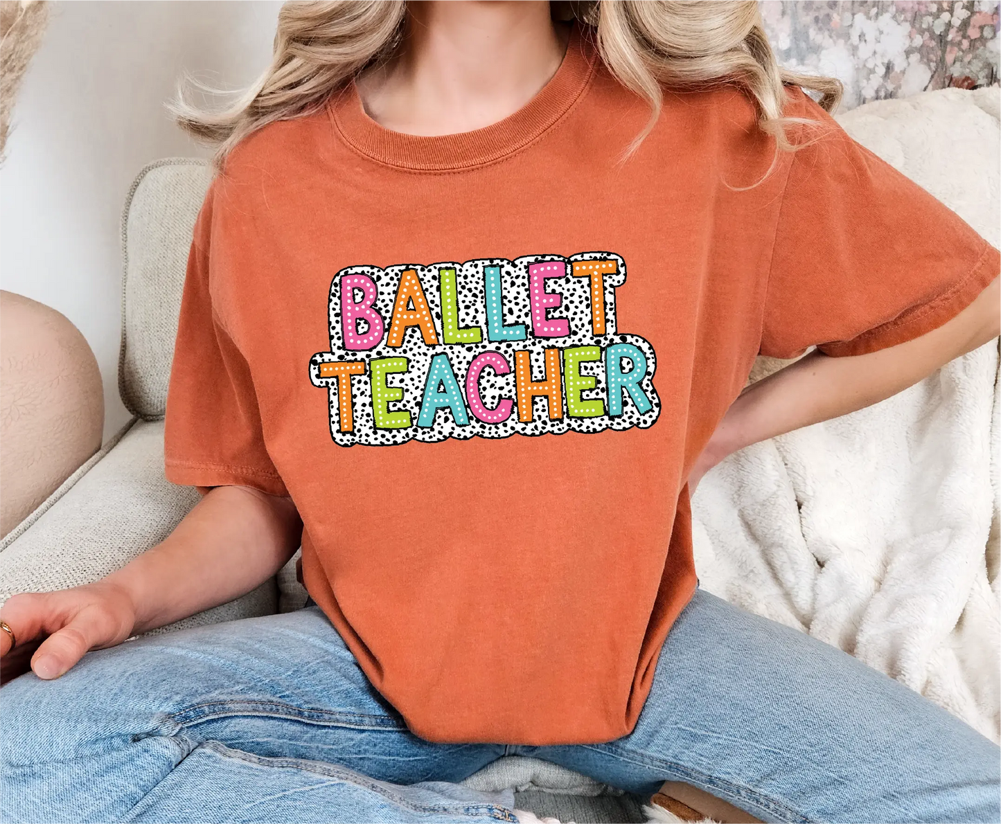 Ballet Teacher Dalmatian Comfort Colors T-Shirt