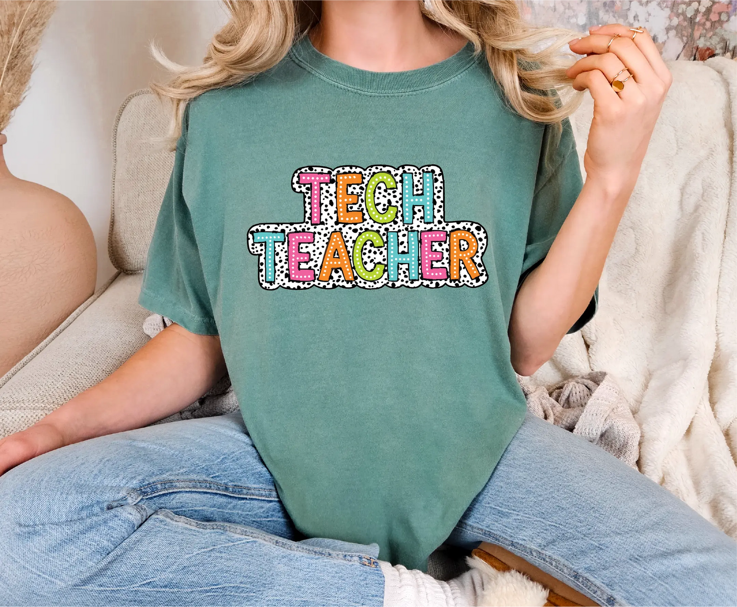 Tech Teacher Dalmatian Comfort Colors T-Shirt