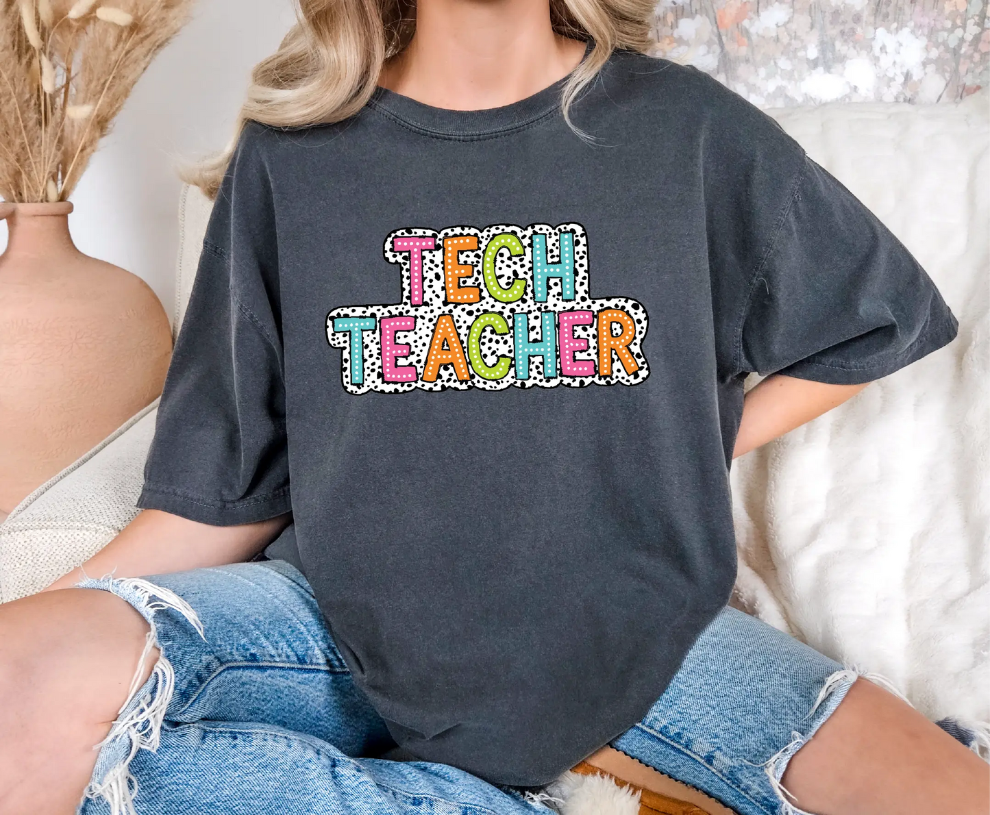 Tech Teacher Dalmatian Comfort Colors T-Shirt