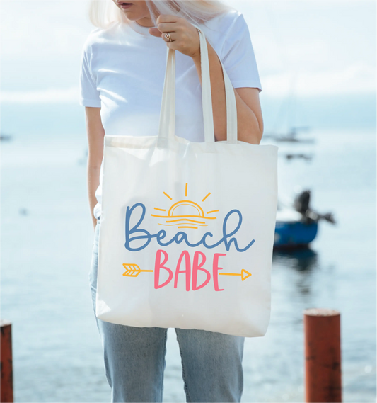 Beach Babe Canvas Tote Bag