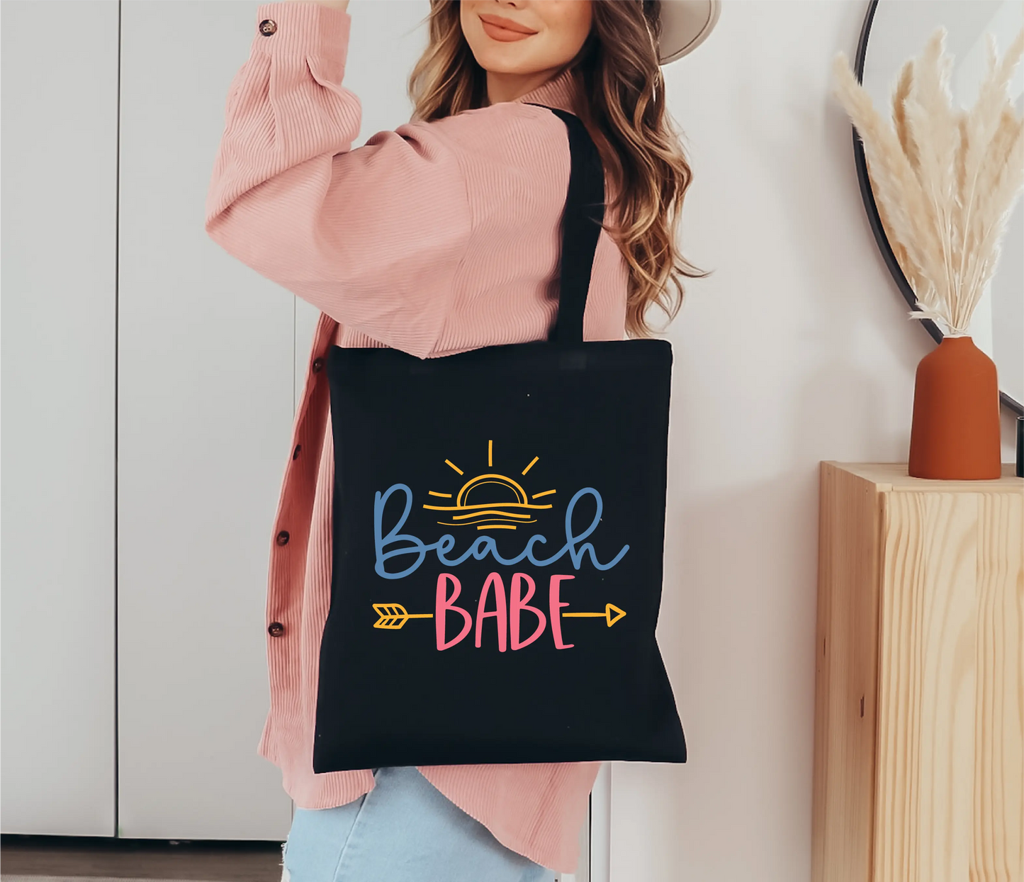 Beach Babe Canvas Tote Bag