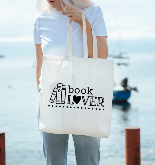 Book Lover Canvas Tote Bag