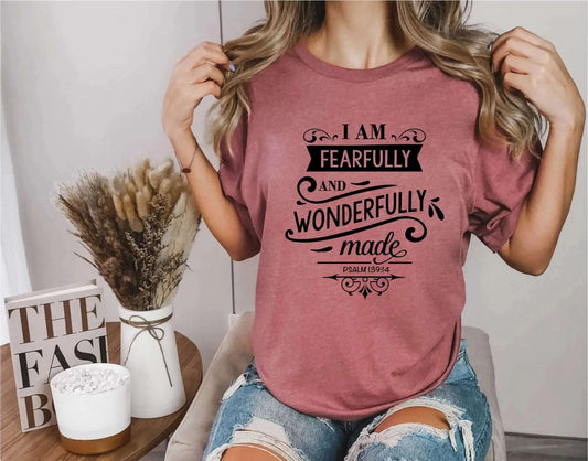 I Am Fearfully and Wonderfully Made Unisex T-shirt