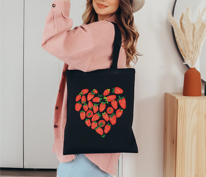 Strawberry Canvas Tote Bag