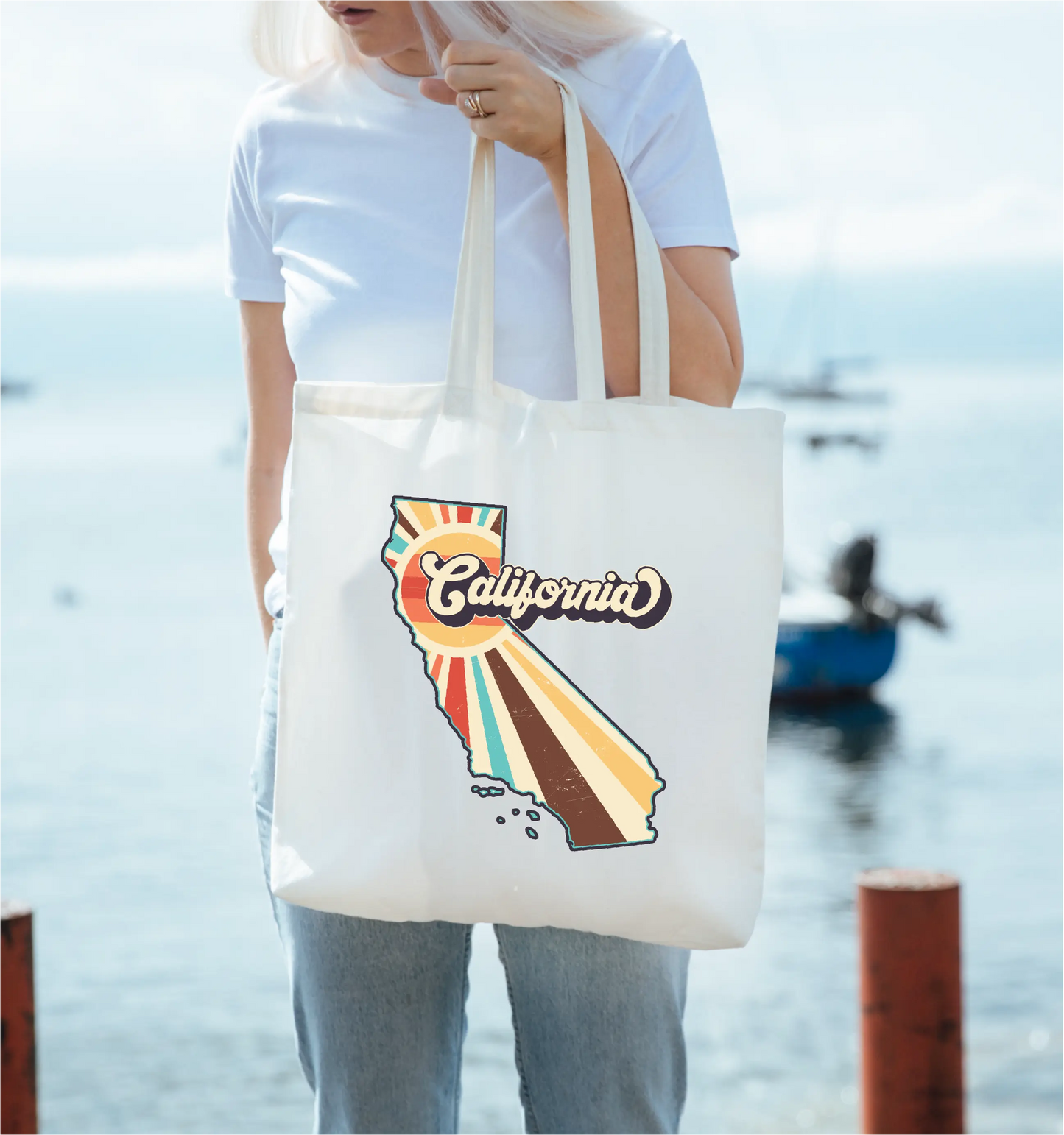 California Canvas Tote Bag