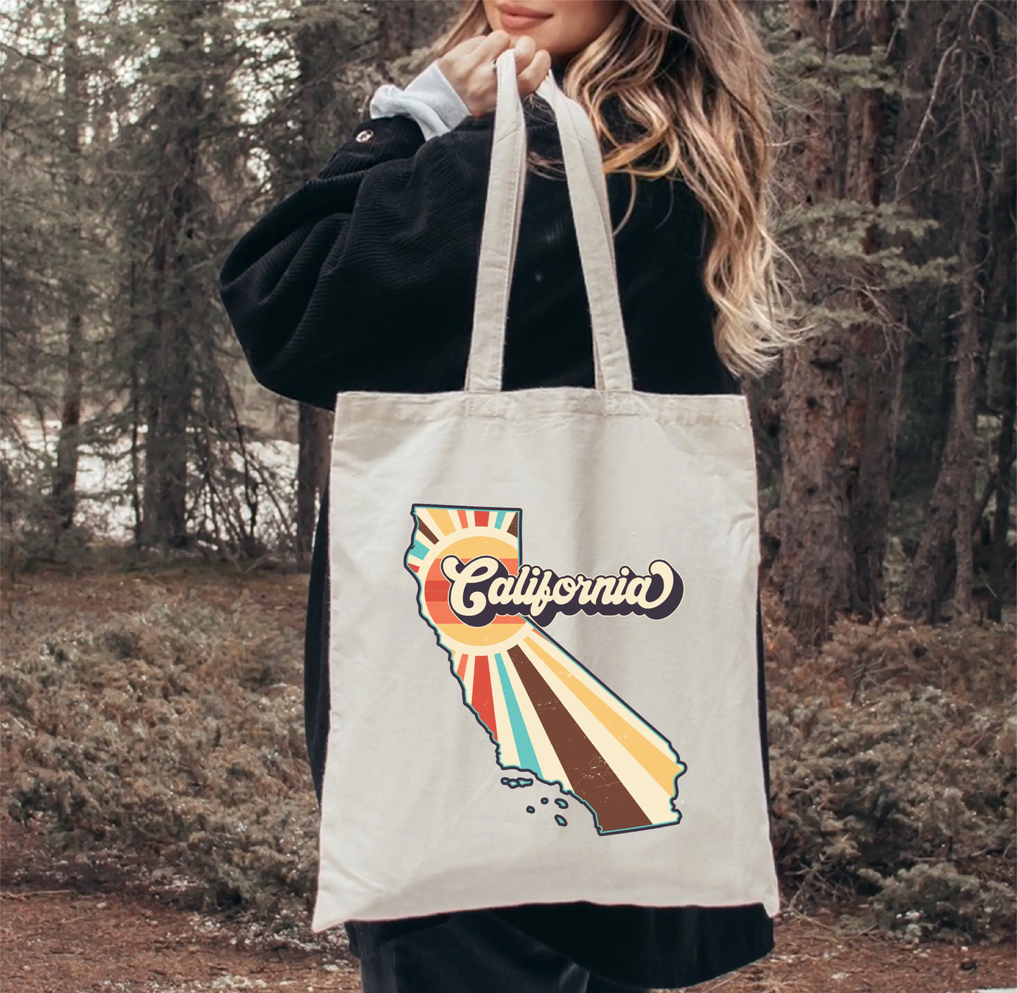 California Canvas Tote Bag