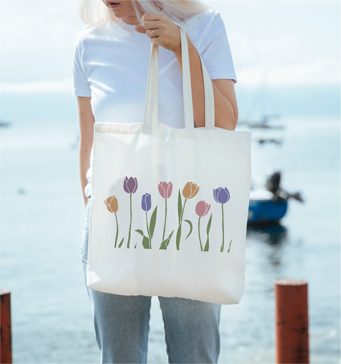 Flowers Canvas Tote Bag