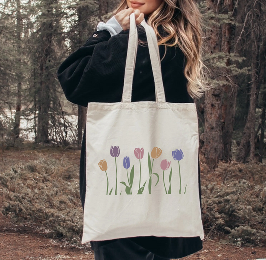 Flowers Canvas Tote Bag