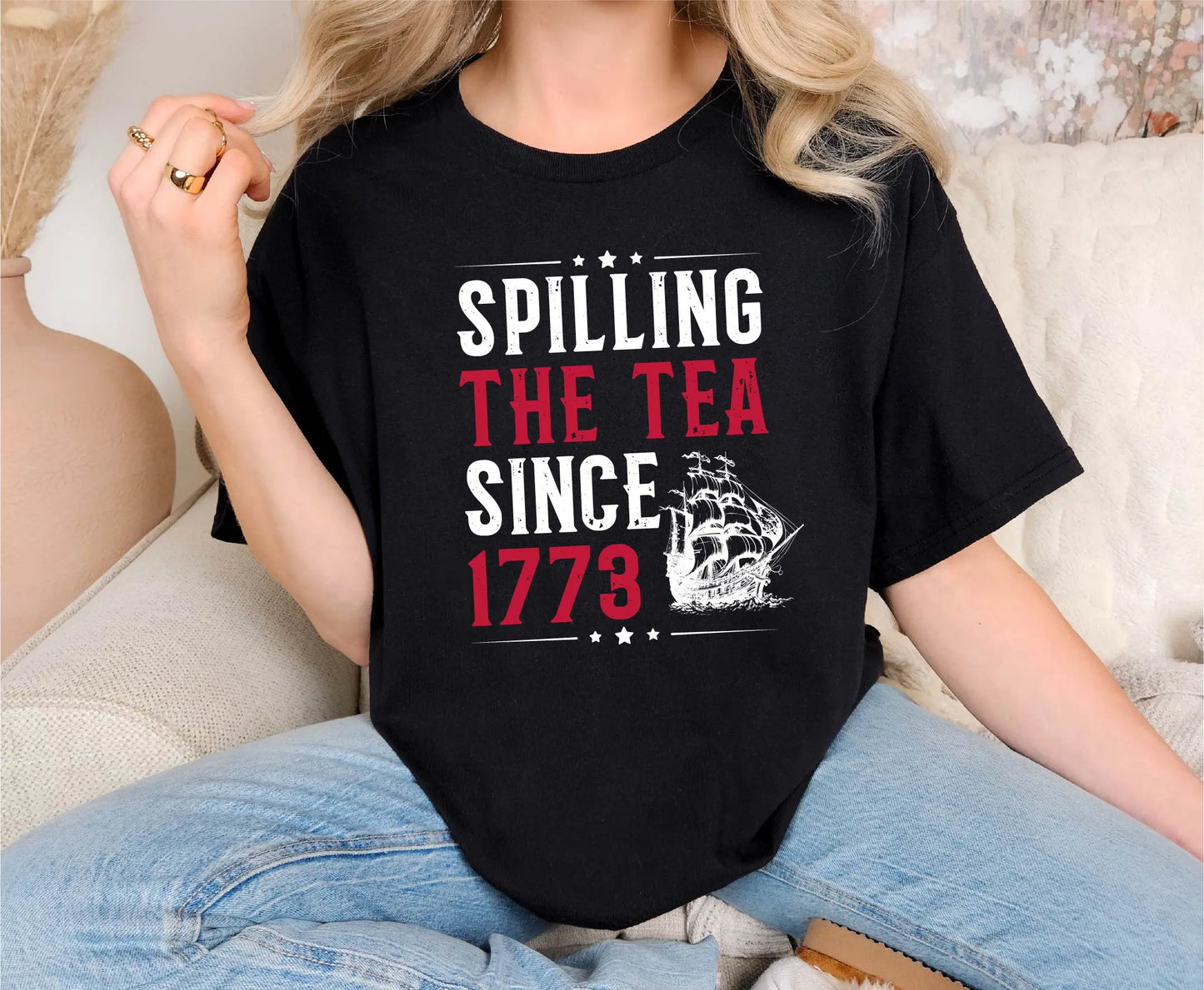 Spilling The Tea Since 1773 Comfort Colors T-Shirt