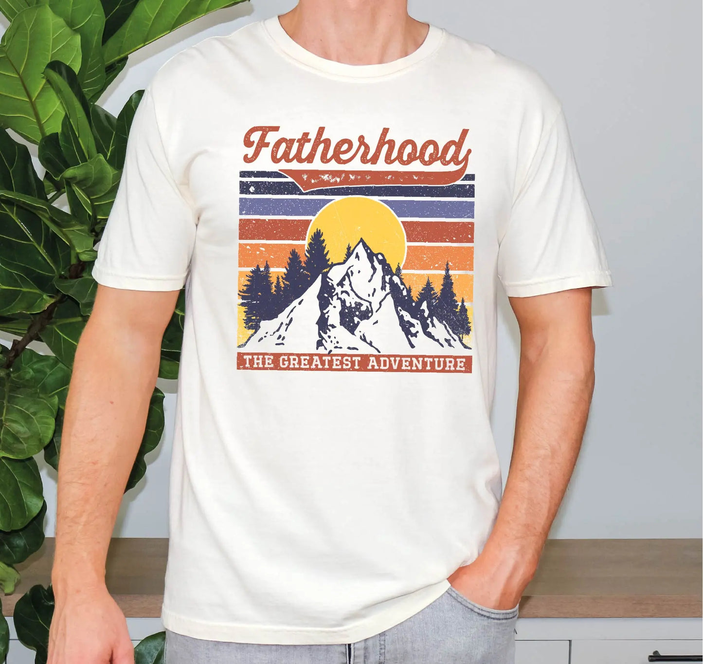 Fatherhood The Greatest Adventure Comfort Colors T-Shirt