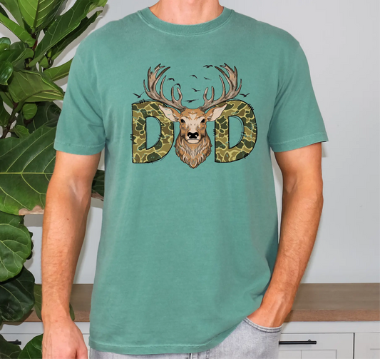 Dad Deer Comfort Colors T-Shirt