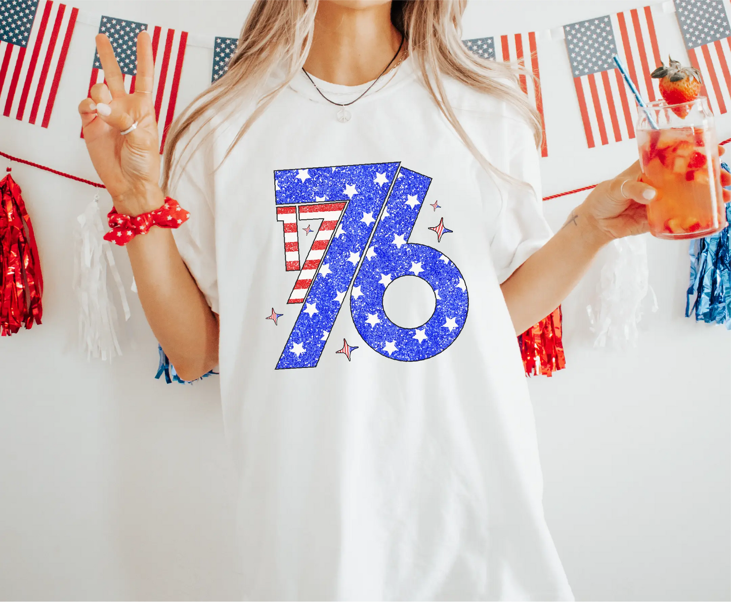 1776 USA Flag Comfort Colors T-Shirt