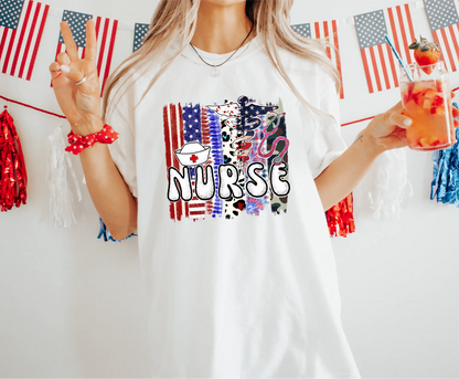 Nurse 4th of July Comfort Colors T-Shirt