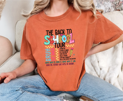 Back to School Tour Comfort Colors T-Shirt