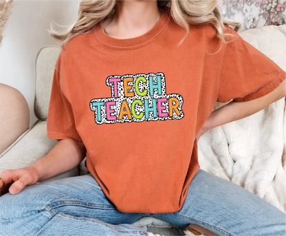 Tech Teacher Dalmatian Comfort Colors T-Shirt