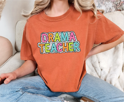 Drama Teacher Dalmatian Comfort Colors T-Shirt