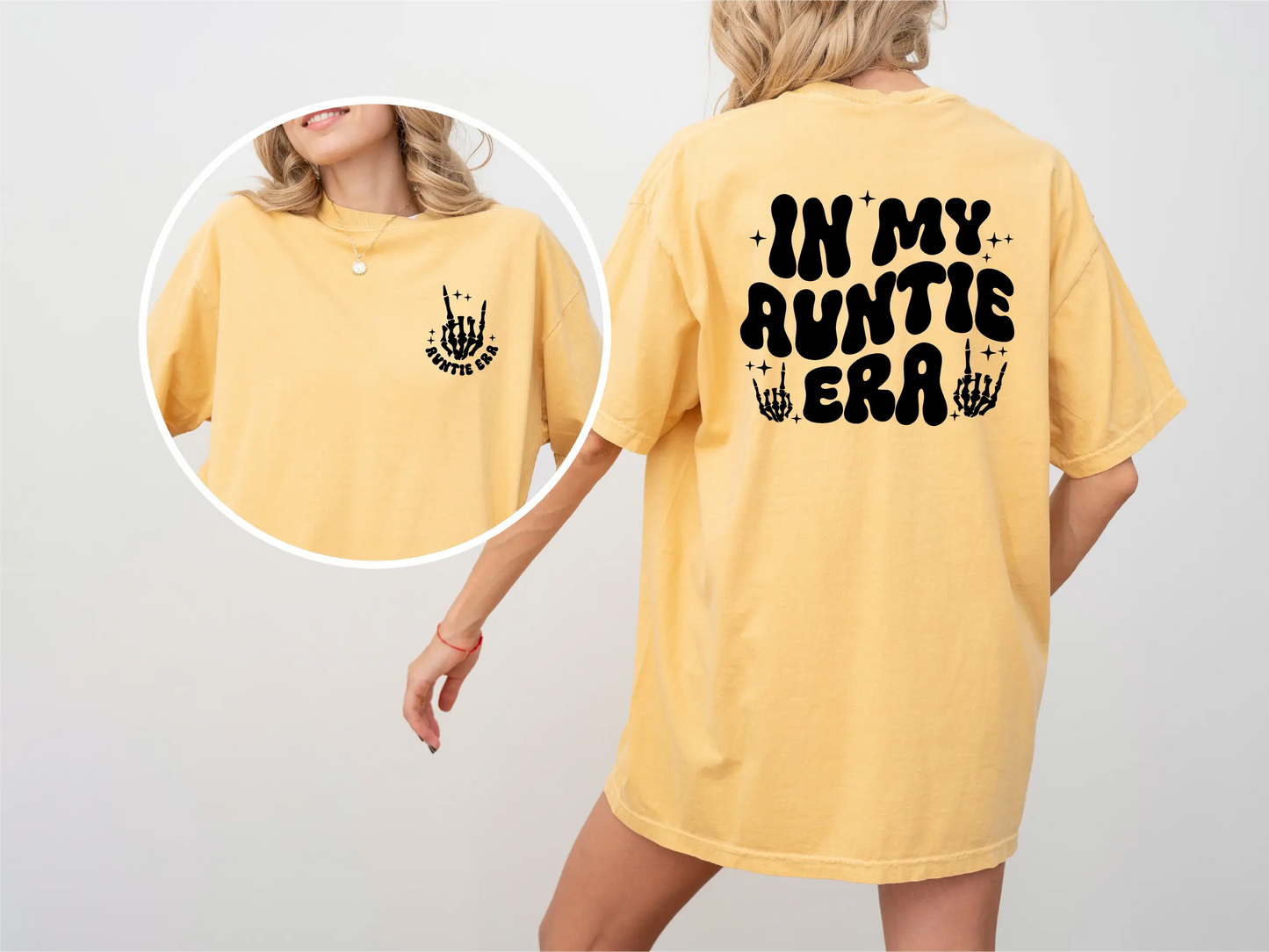 In My Auntie Era Skeleton Comfort Colors T-Shirt