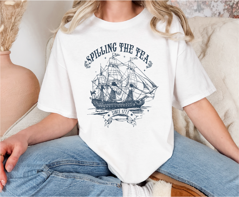 Spilling the Tea Since 1773 Comfort Colors T-Shirt