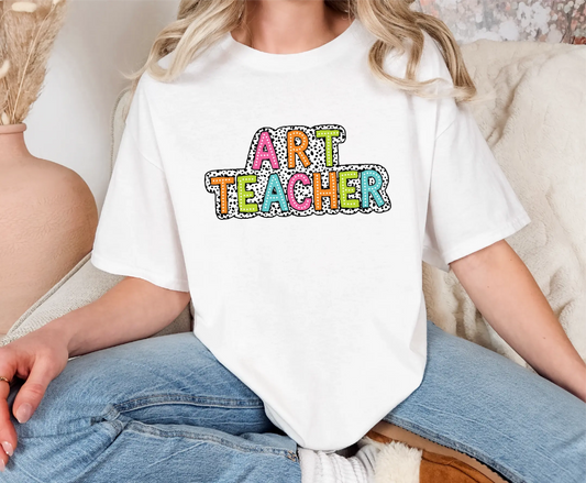 Art Teacher Dalmatian Comfort Colors T-Shirt