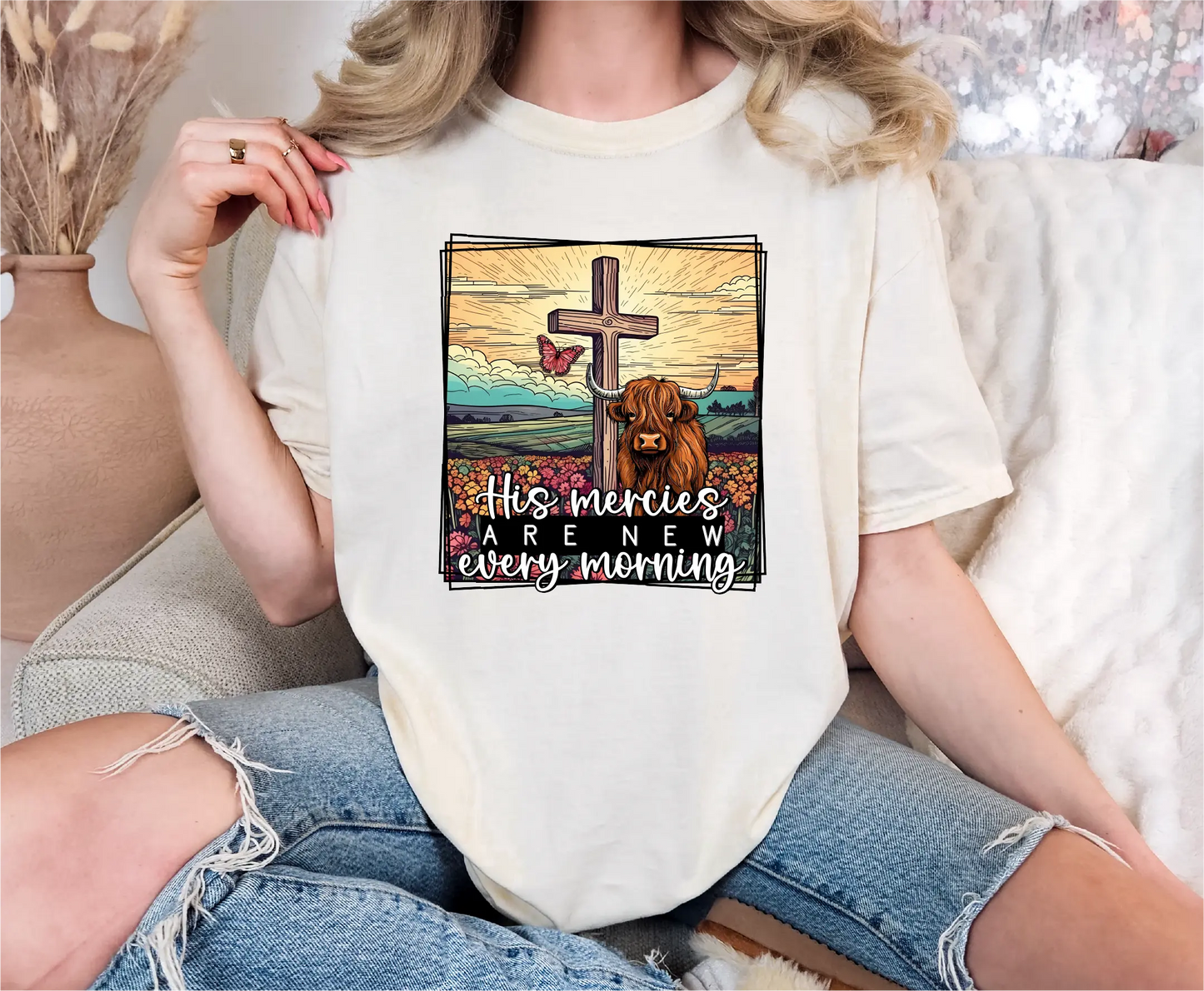 His Mercies Are New Every Morning Comfort Colors T-Shirt