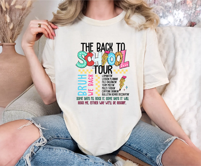 Back to School Tour Comfort Colors T-Shirt