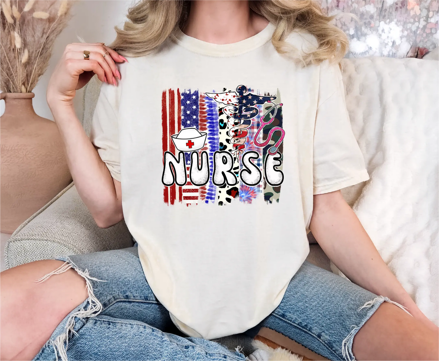 Nurse 4th of July Comfort Colors T-Shirt