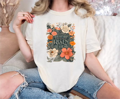 Floral Risen Comfort Colors T-Shirt