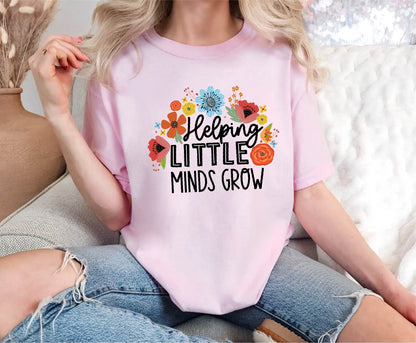 Floral Cute Teacher Comfort Colors T-Shirt