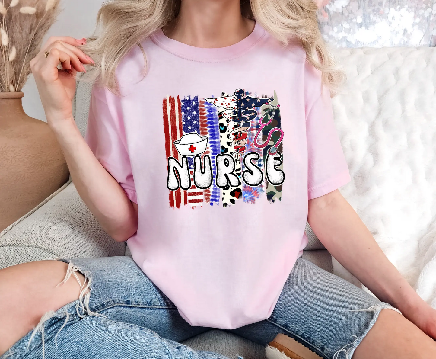 Nurse 4th of July Comfort Colors T-Shirt