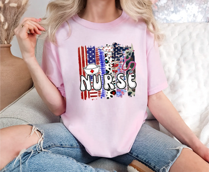 Nurse 4th of July Comfort Colors T-Shirt