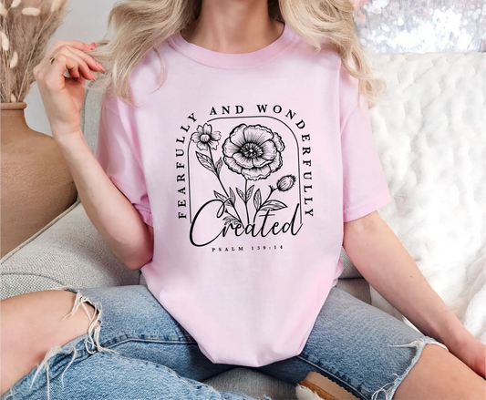 Fearfully And Wonderfully Created Comfort Colors T-Shirt