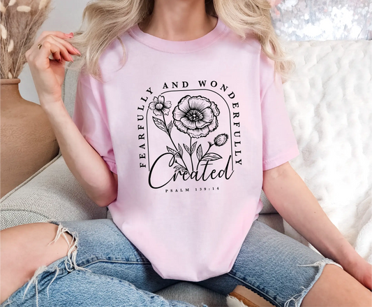 Fearfully And Wonderfully Created Comfort Colors T-Shirt