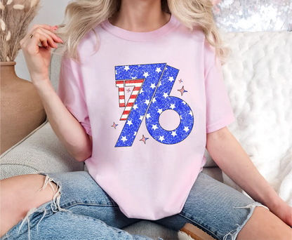 1776 USA Flag Comfort Colors T-Shirt