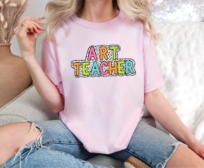 Art Teacher Dalmatian Comfort Colors T-Shirt