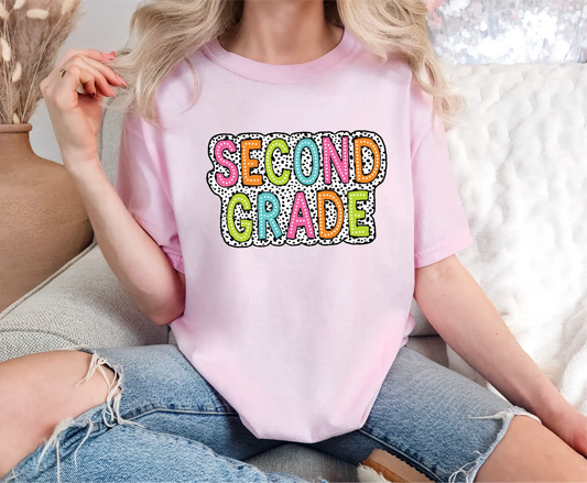 Second Grade Teacher Dalmatian Comfort Colors T-Shirt