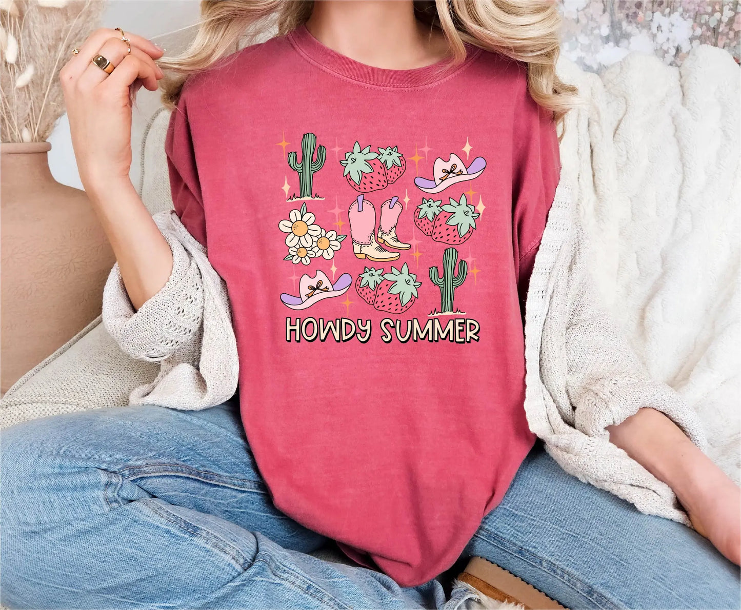 Howdy Summer Comfort Colors T-Shirt