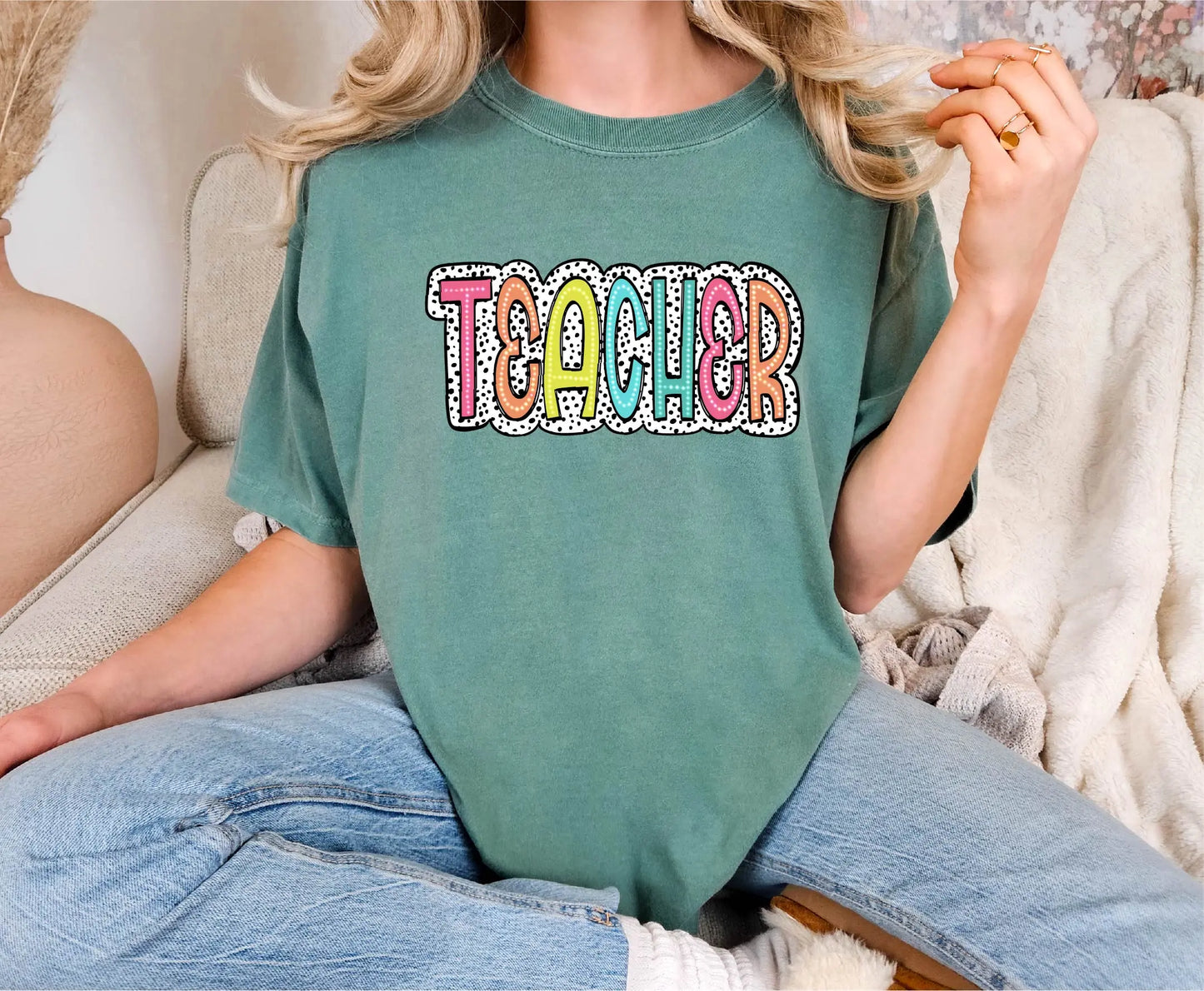 Dalmatian Teacher Comfort Colors T-Shirt