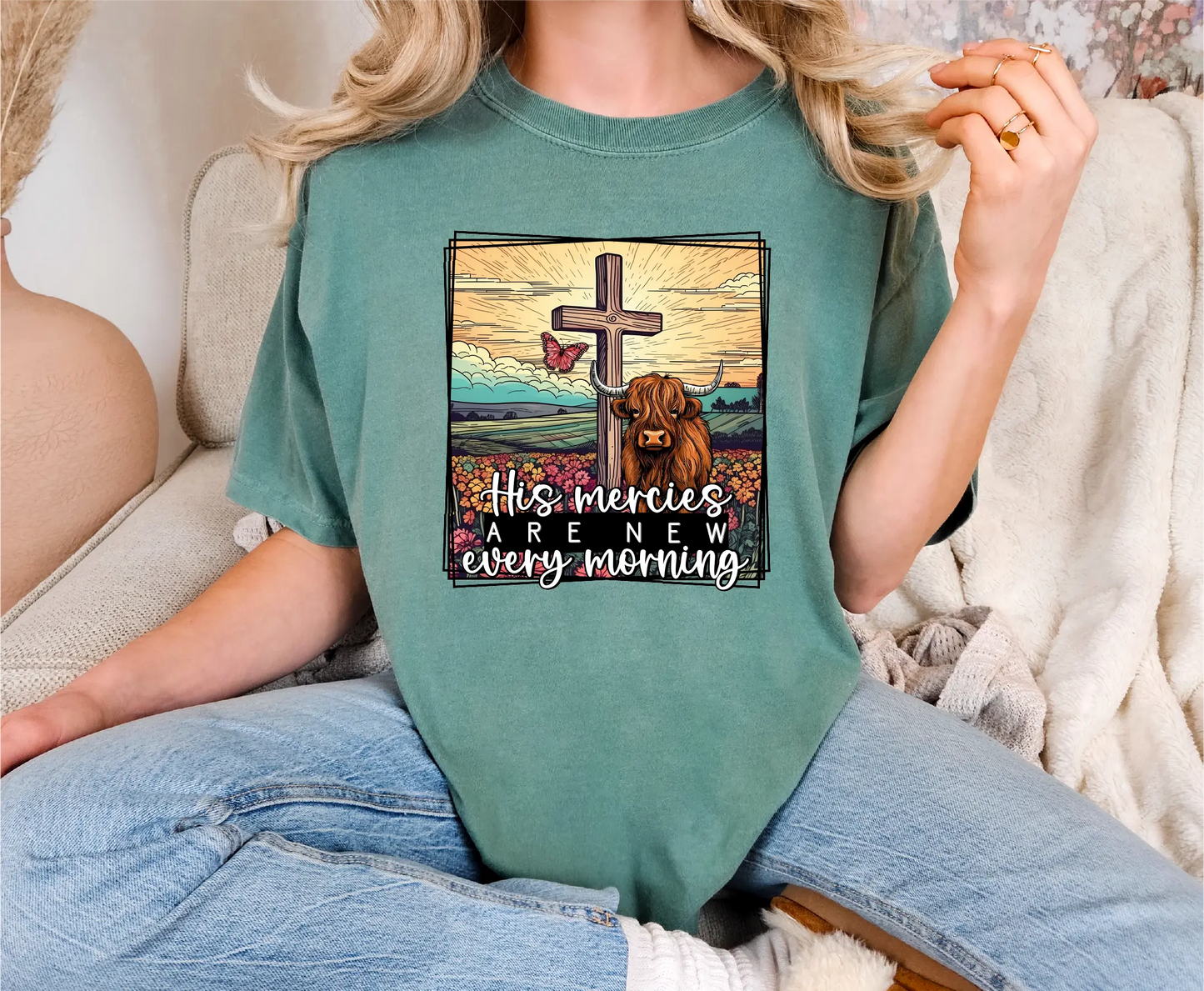 His Mercies Are New Every Morning Comfort Colors T-Shirt