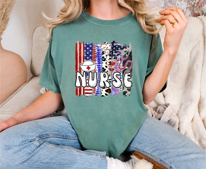 Nurse 4th of July Comfort Colors T-Shirt