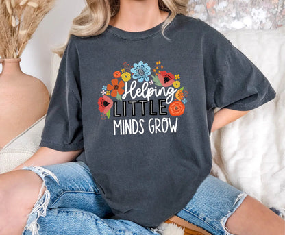 Floral Cute Teacher Comfort Colors T-Shirt