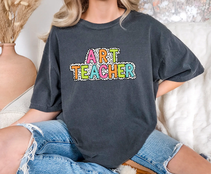 Art Teacher Dalmatian Comfort Colors T-Shirt